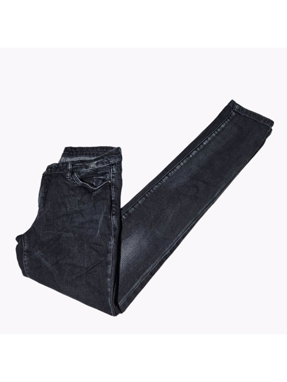 Blank NYC Jeans Womens Size 28 Waist Straight Leg Low Rise Black Denim Pants